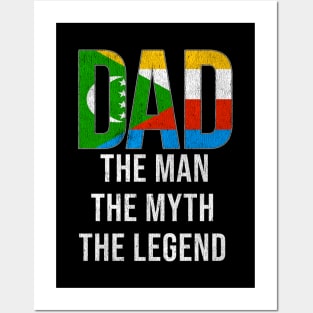 Comoran Dad The Man The Myth The Legend - Gift for Comoran Dad With Roots From Comoran Posters and Art